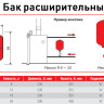 Бак расширительный Flamco Flexcon R 18 НР 3/4" DN 290 PN 6 мембранный для отопления 3