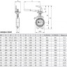 Затвор ЗПНЛ ADL ГРАНВЭЛ DN 100 PN 16 с рукояткой MR 2