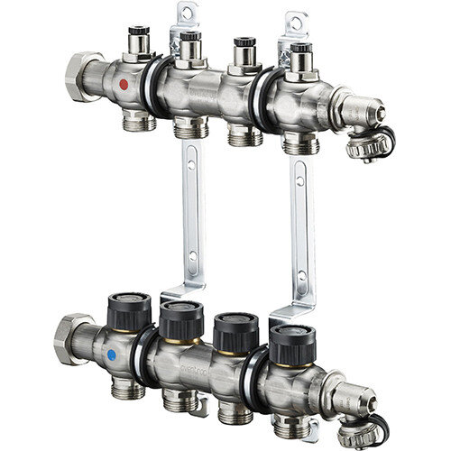 Коллекторная группа Oventrop Multidis SF 4 со встроенными регулирующими вставками