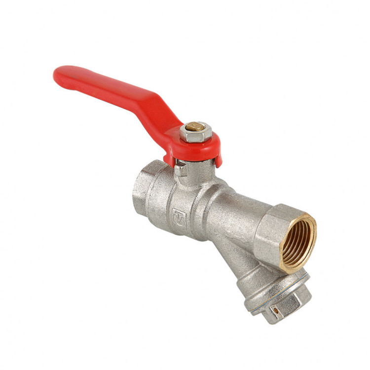 Кран шаровой VALTEC COMBI 1/2" Ду15 Ру16 со встроенным фильтром VT.292.N.04 1