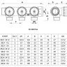 Коллектор распределительный FAR FK 3821 2 отвода ВР-НР 1"х3/4" DN 25 PN 16 с регулирующими клапанами 4