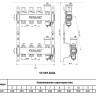 Коллекторная группа VALFEX VF.587.0606 6-ти контурный ВР-НР 1"x3/4" DN 25 PN 10 с дренажными кранами и регулирующими, балансировочными клапанами 2
