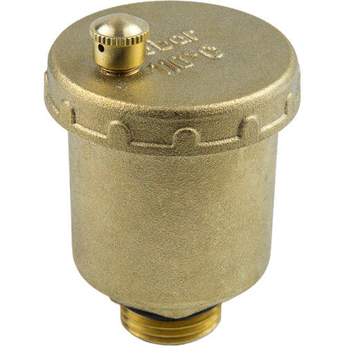 Воздухоотводчик автоматический латунный Aquasfera 5003 DN 15 PN 10 резьба - 1/2'', резьбовой НР, 5003-01