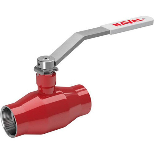 Кран шаровой NAVAL NAVALSTEAM 274157 DN 32 PN 40 стальной стандартнопроходный резьбовой для пара