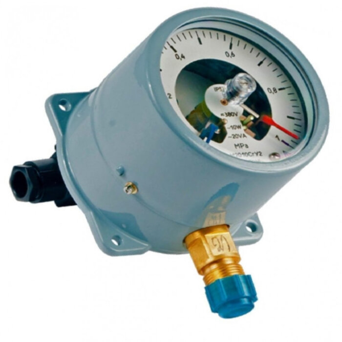 Манометр сигнализирующий ДМ2005Сг радиальный Дк160мм 0-1,6 МПа кл.1,5 исполнение 3 М20х1,5 Манотомь