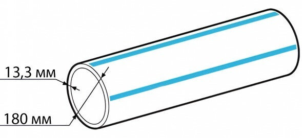 Труба ПНД 180х13,3 SDR 13,6 ПЭ 100 ГОСТ 18599-2001 питьевая