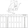 Отвод стальной 90-2-325х14-12Х18Н10Т ГОСТ 17375-2001 бесшовный крутоизогнутый 2