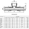 Тройник переходной VALTEC VTm.232 ВР 3/4" DN 32x20x32 PN 10 латунный никелированный 2