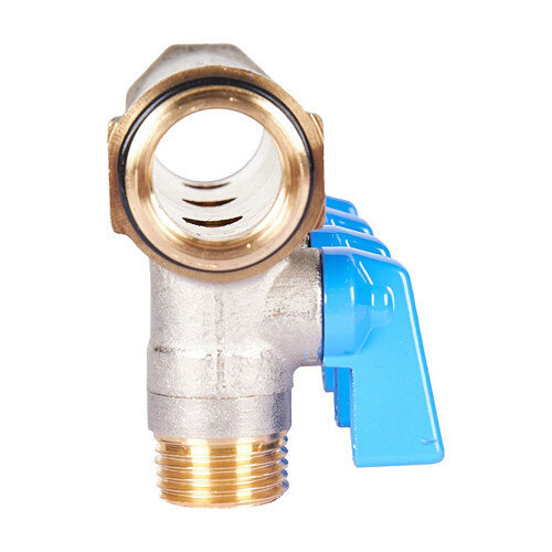 Коллектор распределительный STOUT SMB 6211 4 отвода ВР-НР 3/4"х1/2" DN 20 PN 10 с шаровыми кранами синяя рукоятка уплотнительное кольцо
