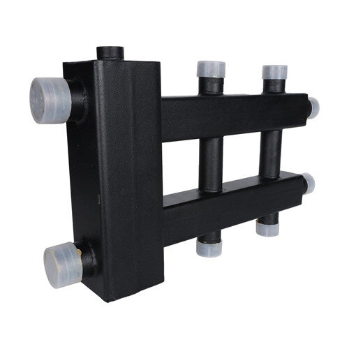 Коллектор распределительный ROMMER RDG-0060-024013 3-х контурный НР 1 1/4" Ду 32 Ру 4 дублёр компакт с гидравлическим разделителем