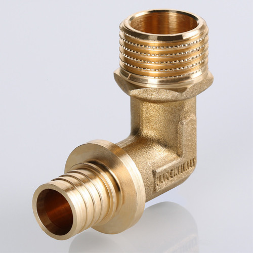 Угольник 90 градусов VALTEC VTm.453.BG НР 3/4" DN 25x20 PN 16 H=70 латунный универсальный 3