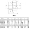 Переходник VALTEC VTp.702 ВР 1" DN 32x25 PN 25 полипропиленовый комбинированный 2