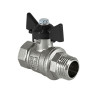 Кран шаровый VALFEX DELTA PRO VF.218 ВР-НР 1/2" Ду 15 Ру 40 никелированный латунный 1