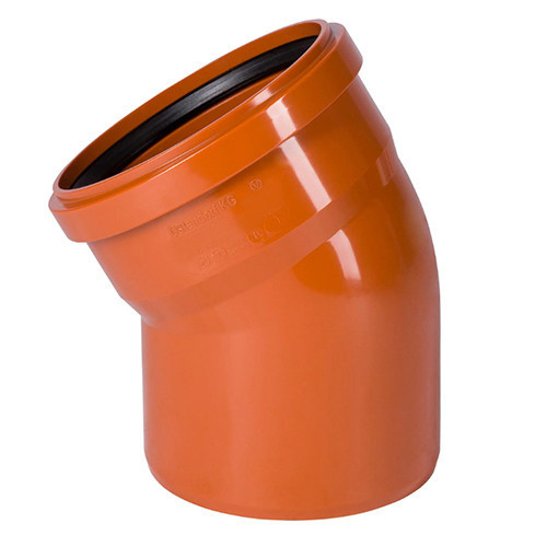 Отвод НПВХ Ostendorf KG KGB DN 125 PN 0,5 30 градусов 1