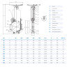 Задвижка DENDOR K21GV DN 50 PN 10 шиберная межфланцевая 2