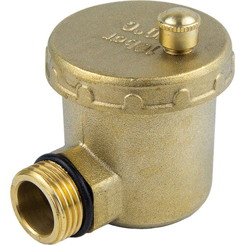 Воздухоотводчик автоматический латунный Aquasfera 5004 DN 15 PN 10 резьба - 1/2'', угловой, резьбовой НР, 5004-01
