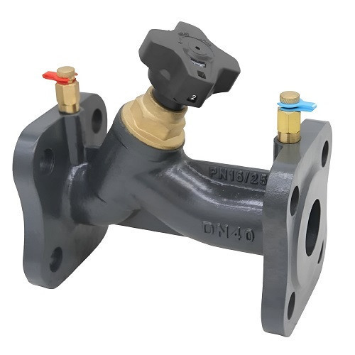 Клапан балансировочный Benarmo DN 250 PN 16 фланцевый ручной чугунный, с измерительными ниппелями 1
