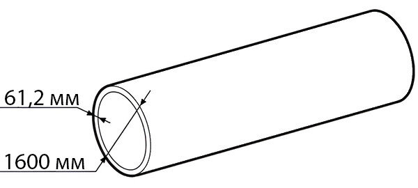 Труба ПНД Мультипайп 1075 1600 мм SDR 26 ПЭ100/ПЭ100RC ГОСТ 18599-2001 для воды