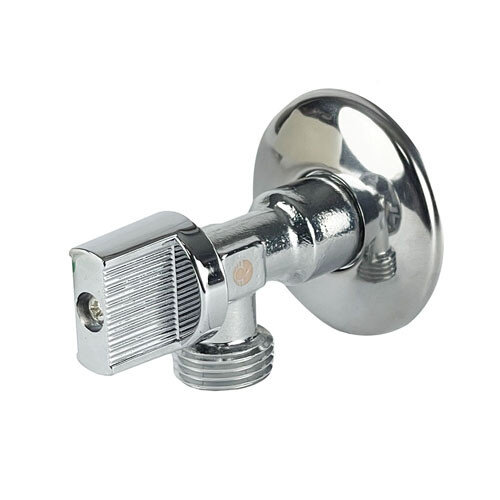 Кран шаровый VALFEX VF.393 НР 1/2" Ду 15 Ру 10 угловой никелированный латунный