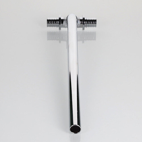 Тройник переходной VALTEC VTm.482.C DN 16x15x20 PN 10 L=305 правый с хромированной трубкой латунный универсальный