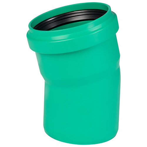 Отвод канализационный PP-MD Ostendorf KG2000B DN 110х15° усиленный