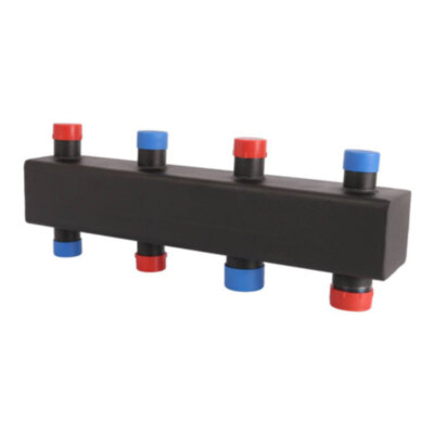 Коллектор распределительный ROMMER RDG-0016-004023 3-х контурный НР 1"x1 1/4" Ду 32 Ру 4 без теплоизоляции