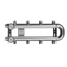 Коллектор распределительный GIDRUSS RMSS-60-R4.TW 4-х контурный НР 1" Ду 25 Ру 6 кольцевой 1