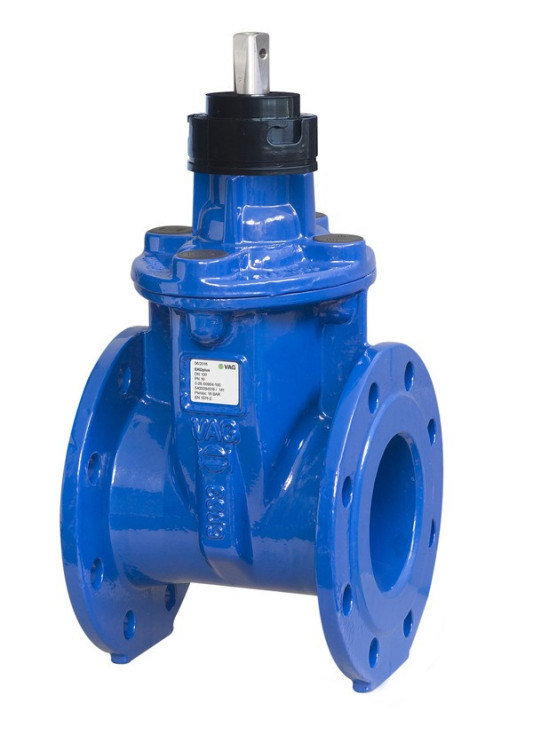 Задвижка VAG EKOPlus DN 40 PN 10/16 фланцевая клиновая чугунная со штурвалом с обрезиненным клином