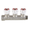 Коллектор распределительный VALTEC VTc.570.N.0504 4 отвода ВР-НР 3/4"x1/2" DN 20 PN 10 с регулирующими клапанами 3