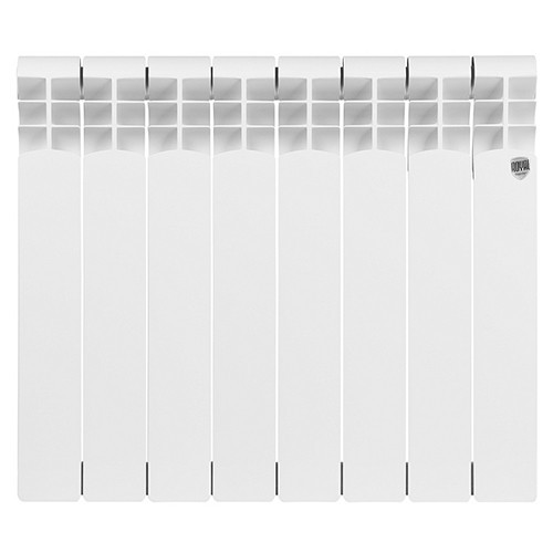 Алюминиевый радиатор Royal Thermo MONOBLOCK A 500 2.0 - 08 секц. Bianco Traffico 2