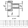Штуцер для шланга VALFEX VF.650 НР 1/2" Ду 15x20 Ру 40 латунный 2