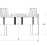 Муфта э/с 355 мм SDR 9 ПЭ100 электросварная 2