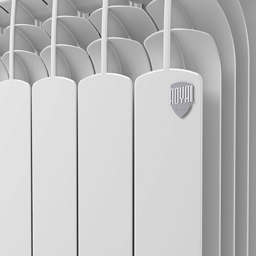 Радиатор биметаллический Royal Thermo Vittoria Super 500 VDR (10 секций) Bianco Traffico
