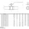 Кран шаровой ALSO КШ.П.BV.080.25-01 Ду 80 Ру 25 запорно-регулирующий под приварку без ниппелей для подключения измерительного оборудования 2