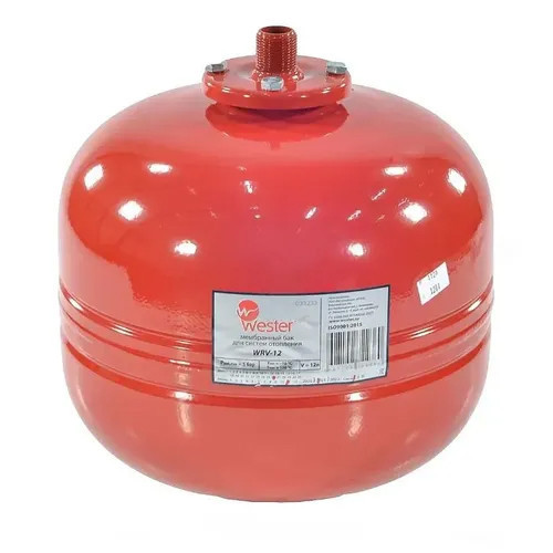 Бак расширительный Wester WRV 12 НР 1" DN 280 PN 25 мембранный для отопления