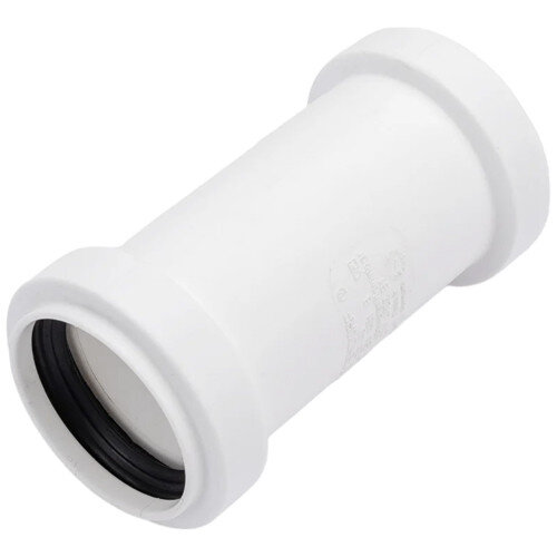 Муфта надвижная PP-H Ostendorf HT HTU DN 32 ремонтная, цвет белый