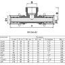 Тройник переходной VALTEC VTm.232 ВР 1" DN 32x25x32 PN 10 латунный никелированный 2
