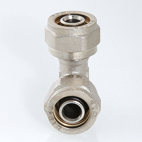Угольник 90 градусов VALTEC VTm.351 DN 32 PN 10 латунный никелированный 3