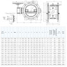 Затвор FAF 3800 DN 600 PN 16 дисковый поворотный фланцевый с двойным эксцентриком 2