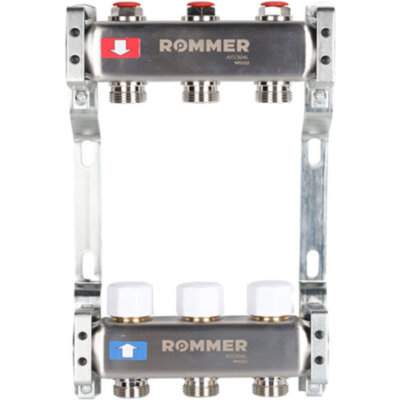 Коллектор ROMMER без расходомеров 3 выхода