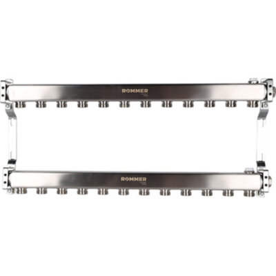 Коллектор ROMMER для радиаторной разводки 12 выходов