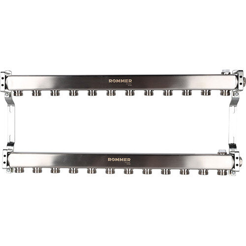 Коллектор ROMMER для радиаторной разводки 12 выходов