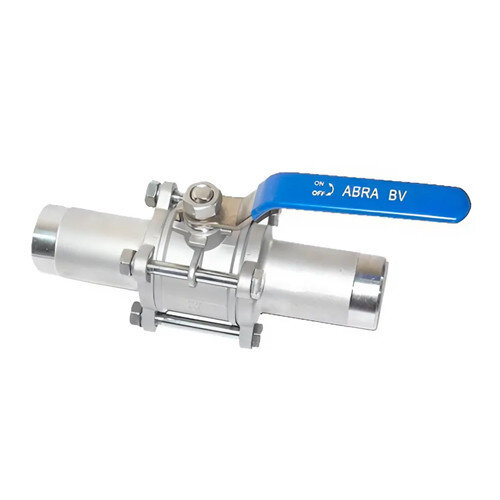 Кран шаровой ABRA BV61L DN 20 PN 40 длинные патрубки нержавеющая сталь