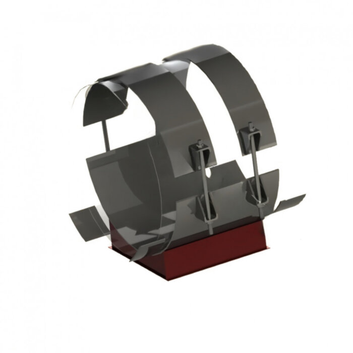 Опора 93 Ду 1420 ОСТ 34-10-618-93 H 150 мм хомутовая неподвижная углеродистая сталь