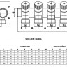 Коллектор распределительный STOUT SMB 6851 4 отвода ВР-НР 3/4"х1/2" DN 20 PN 10 с запорными клапанами 4