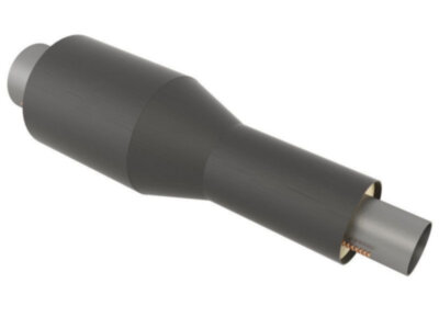 Переход стальной в изоляции ППУ-ПЭ 159х7,0/280-108х5,0/200