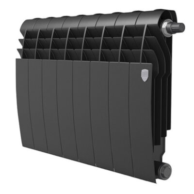 Радиатор биметаллический Royal Thermo BiLiner 350 V (8 секций) Noir Sable