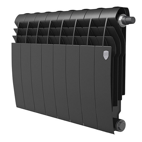Радиатор биметаллический Royal Thermo BiLiner 350 V (8 секций) Noir Sable