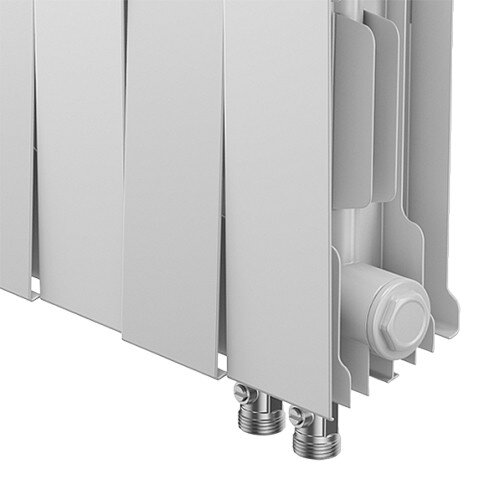 Радиатор биметаллический Royal Thermo PianoForte 200 VD (10 секций) Bianco Traffico
