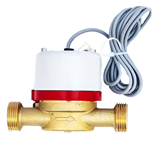 Счетчик для горячей воды Тепловодомер ВСТ-20 крыльчатый одноструйный резьбовой с импульсным выходом